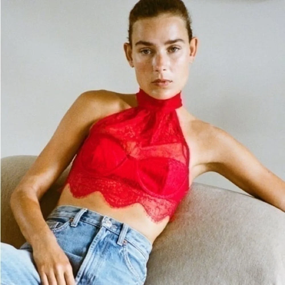ZARA Dantelli lace halter top 1131/802 - Picture 2 of 7